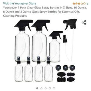 Glass spray bottles